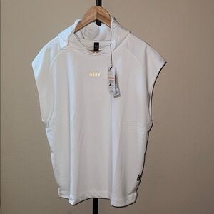 NWT $128 ASRV Reversible Hoodie Muscle Tee Shirt DSG - 0983 White Men’s Size L
